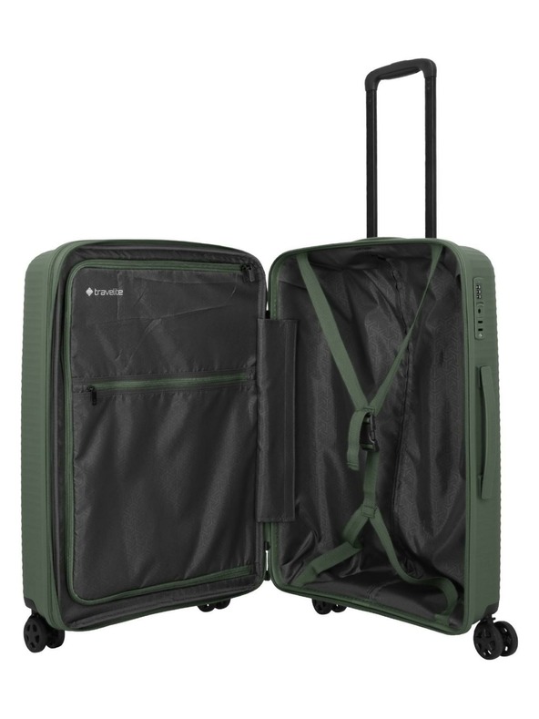 Travelite Potovalni kovček Travelite Air Stripe M Green
