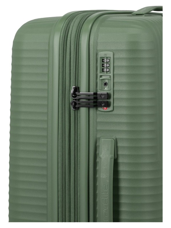 Travelite Potovalni kovček Travelite Air Stripe M Green