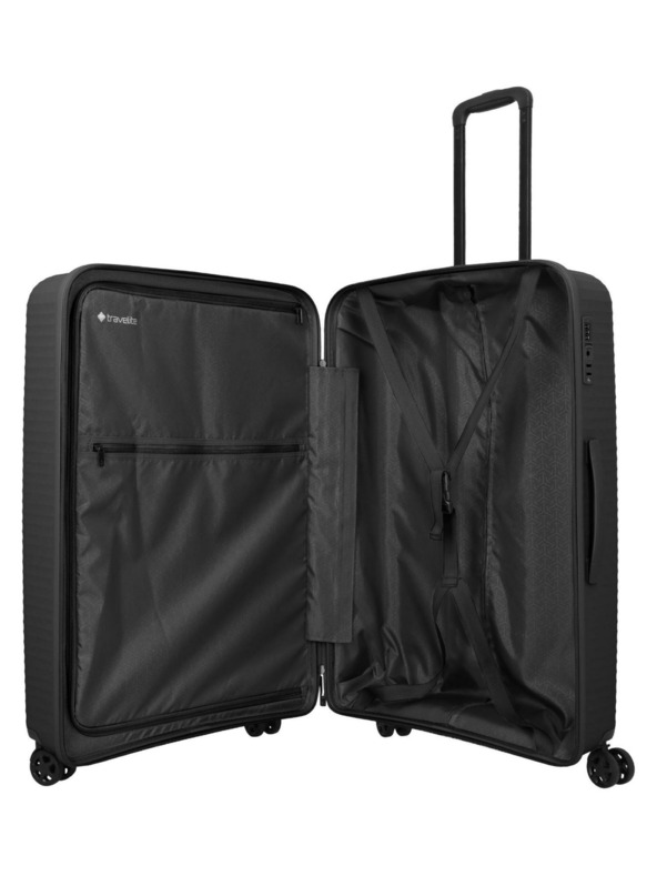 Travelite Potovalni kovček Travelite Air Stripe L Black