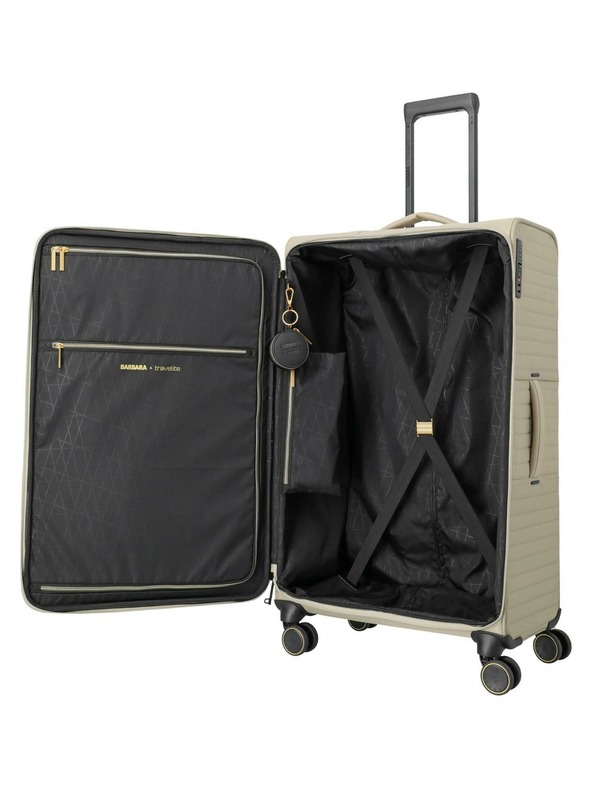 Travelite Potovalni kovček Travelite BARBARA Stepp L Satin nude