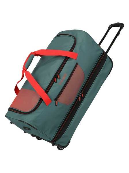 Travelite Potovalna torba Travelite Basics Wheeled duffle L exp Green/orange