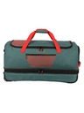 Travelite Potovalna torba Travelite Basics Wheeled duffle L exp Green/orange