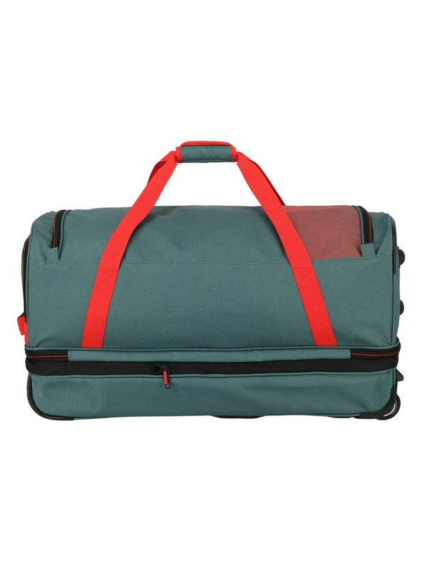 Travelite Potovalna torba Travelite Basics Wheeled duffle L exp Green/orange