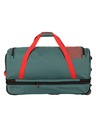 Travelite Potovalna torba Travelite Basics Wheeled duffle L exp Green/orange