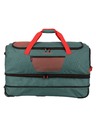 Travelite Potovalna torba Travelite Basics Wheeled duffle L exp Green/orange