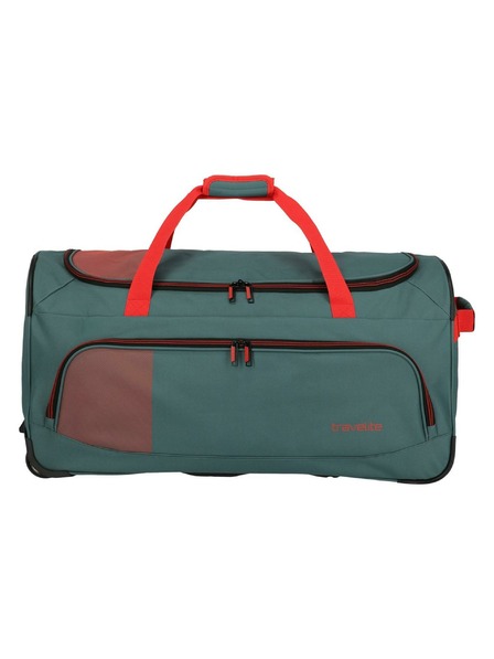 Travelite Potovalna torba Travelite Basics Fresh Wheeled duffle L Green/orange