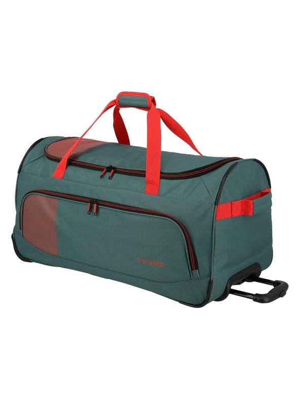 Travelite Potovalna torba Travelite Basics Fresh Wheeled duffle L Green/orange