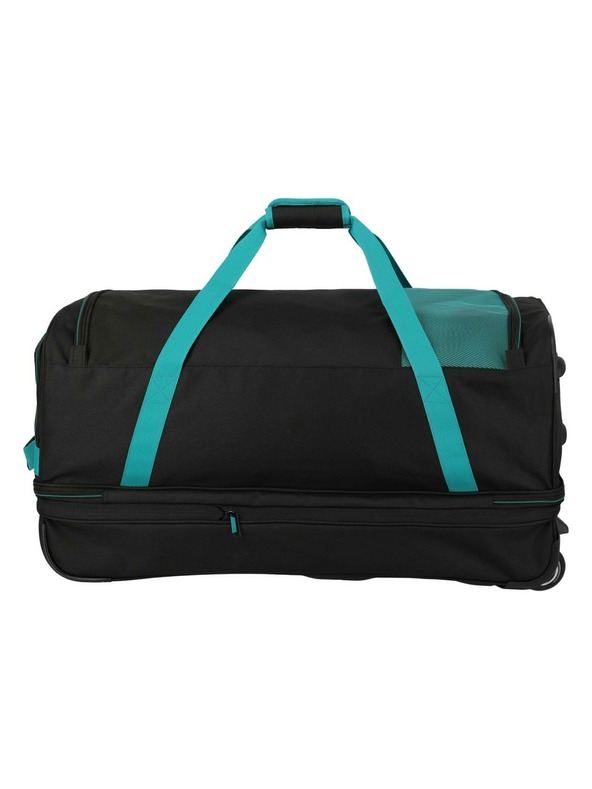 Travelite Potovalna torba Travelite Basics Wheeled duffle L exp Black/petrol