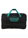 Travelite Potovalna torba Travelite Basics Wheeled duffle L exp Black/petrol
