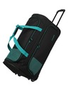Travelite Potovalna torba Travelite Basics Fresh Wheeled duffle L Black/petrol