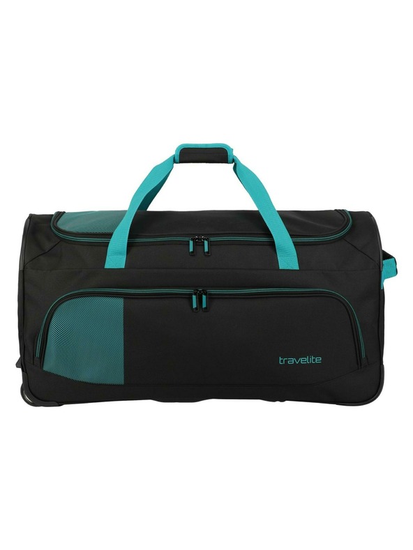 Travelite Potovalna torba Travelite Basics Fresh Wheeled duffle L Black/petrol