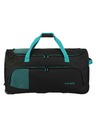 Travelite Potovalna torba Travelite Basics Fresh Wheeled duffle L Black/petrol