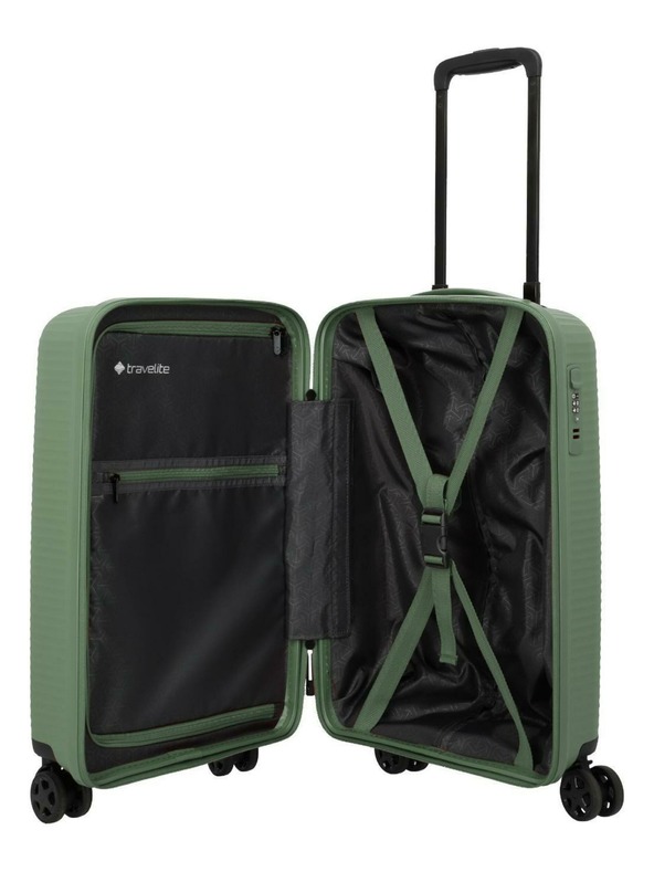 Travelite Travelite Air Stripe S Slim Zelena