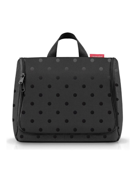 Reisenthel Kosmetična torbica Reisenthel Toiletbag XL Glossy dots black