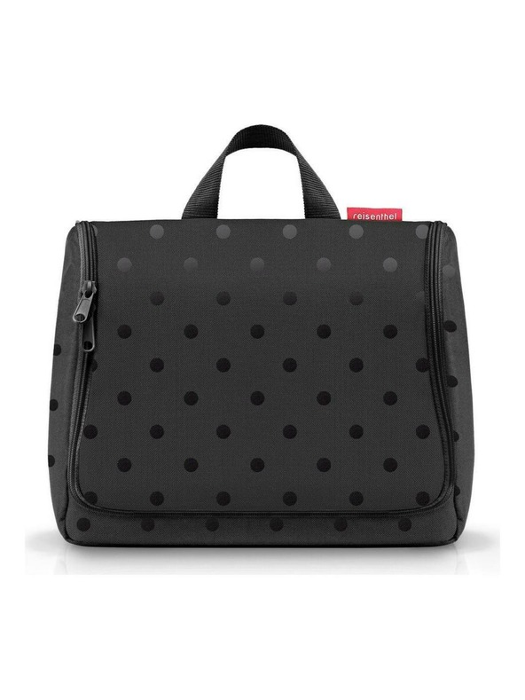 Reisenthel Kosmetična torbica Reisenthel Toiletbag XL Glossy dots black