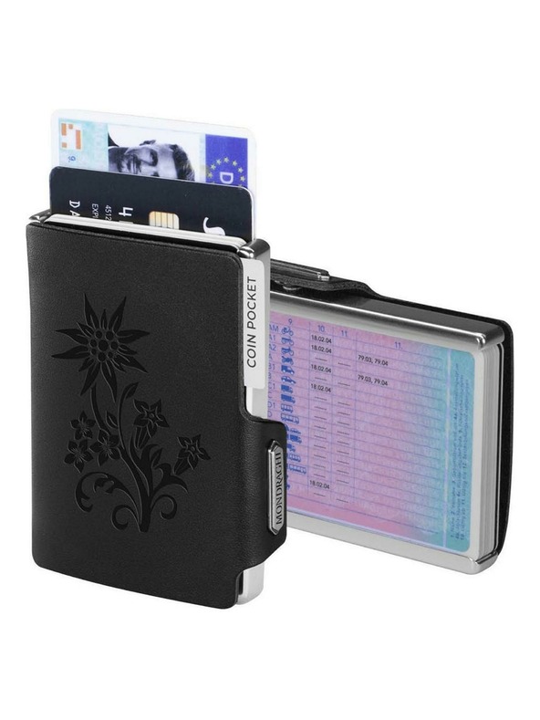 Mondraghi Denarnica Mondraghi Silhouette Edelweiss Black