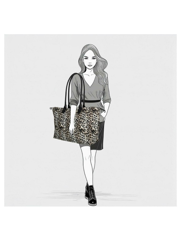 Enrico Benetti Torbica Enrico Benetti Claire 25001 Panther Print