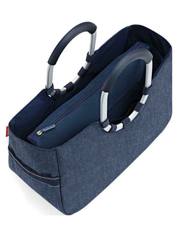 Reisenthel Nakupovalna torba Reisenthel Loopshopper M Herringbone Dark Blue