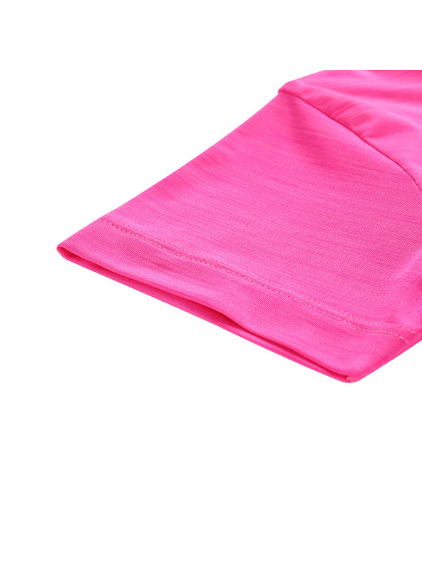 ALPINE PRO Otroška hitro sušeča majica ALPINE PRO BASIKO neon pink
