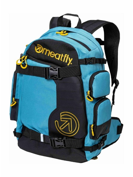 Meatfly Meatfly nahrbtnik Wanderer Sky Blue / Yellow 28 L
