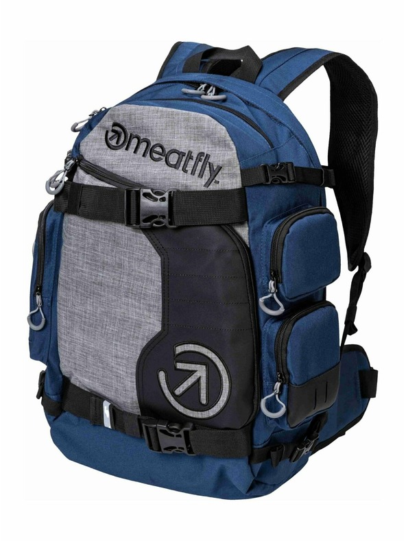 Meatfly Meatfly nahrbtnik Wanderer Blue / Grey Heather 28 L