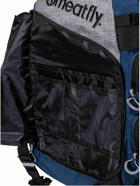 Meatfly Meatfly nahrbtnik Wanderer Blue / Grey Heather 28 L