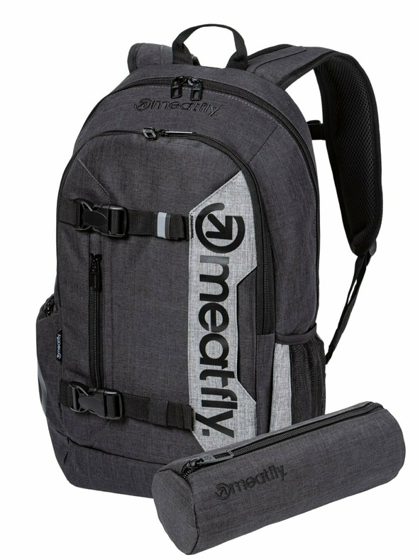 Meatfly Meatfly nahrbtnik Basejumper Charcoal Heather / Grey Heather 22 L