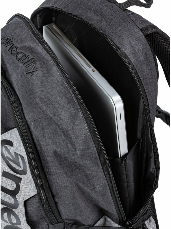 Meatfly Meatfly nahrbtnik Basejumper Charcoal Heather / Grey Heather 22 L