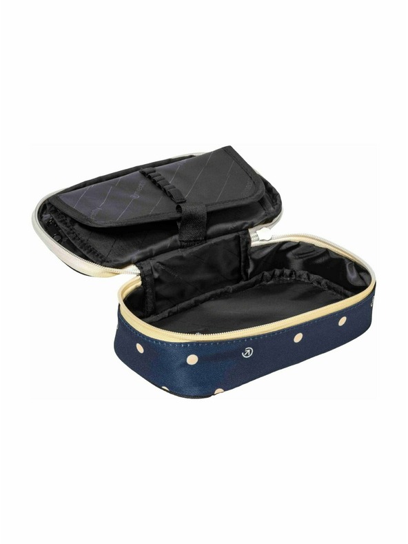 Meatfly Meatfly XL svinčnikovo etui Pencil Case Yellow Dots