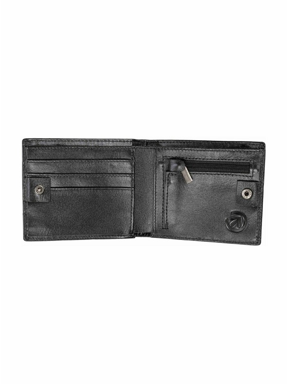 Meatfly Meatfly usnjeni denarnica Eliot Premium Black