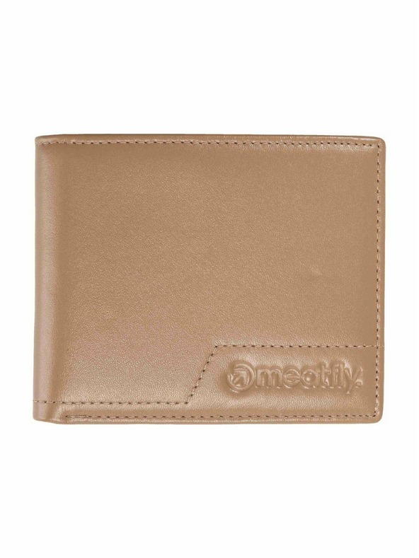 Meatfly Meatfly usnjeni denarnica Eliot Premium Light Brown