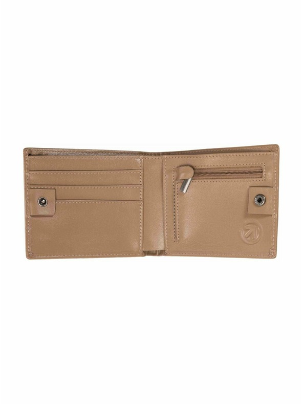 Meatfly Meatfly usnjeni denarnica Eliot Premium Light Brown