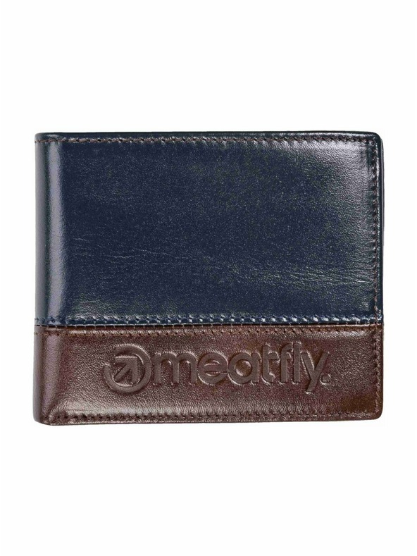 Meatfly Meatfly usnjeni denarnica Eddie Premium Navy / Brown