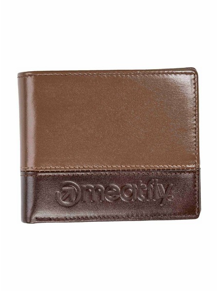 Meatfly Meatfly usnjeni denarnica Eddie Premium Brown