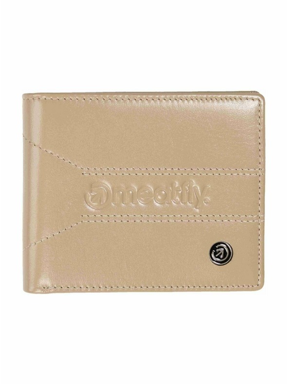 Meatfly Meatfly usnjeni denarnica Zac Premium Beige