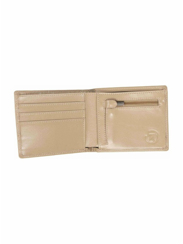 Meatfly Meatfly usnjeni denarnica Zac Premium Beige