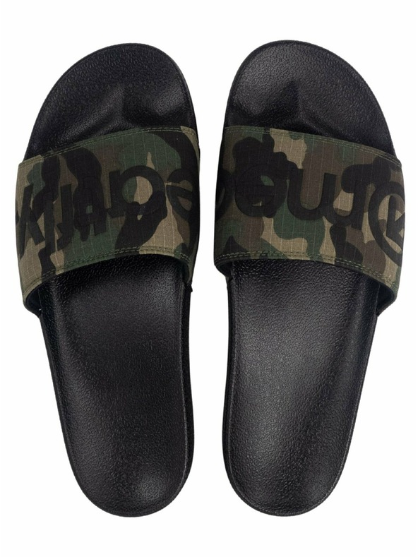 Meatfly Meatfly moške pantofle Hudson Black Camo Ripstop