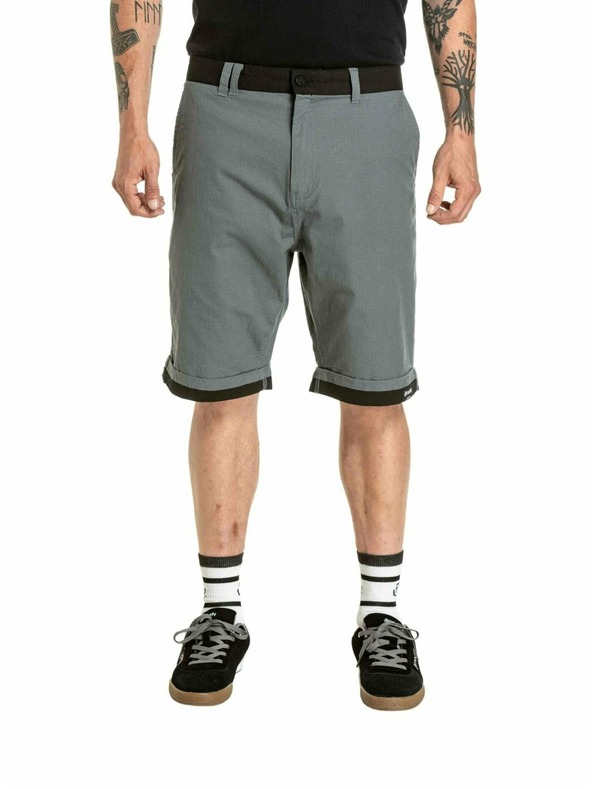Meatfly Meatfly moške kratke hlače Barry 2.0 Grey / Black Ripstop