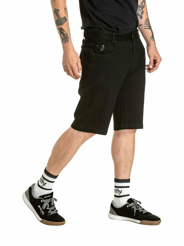 Meatfly Meatfly moške kratke hlače Just 2.0 Denim Black