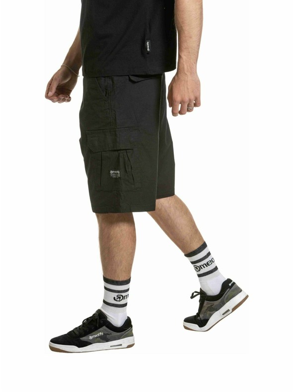 Meatfly Meatfly moške kratke hlače Syndrom Black Ripstop