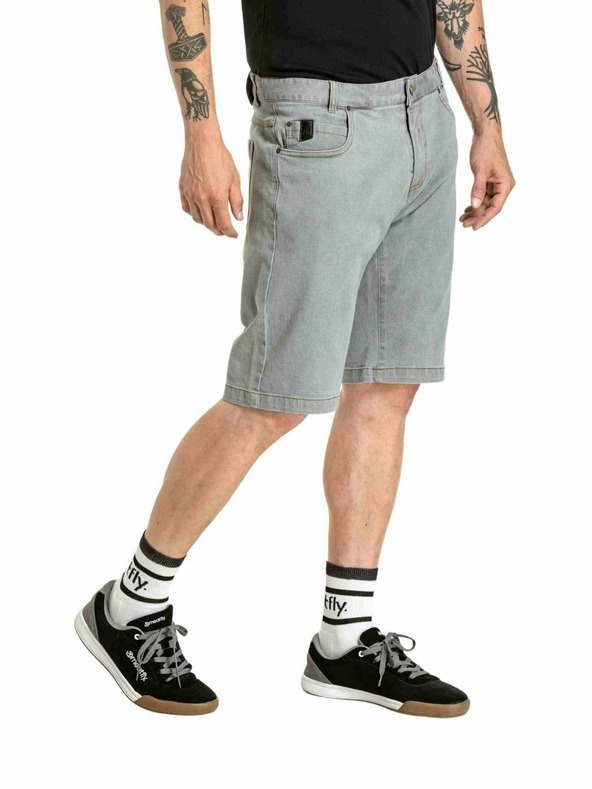 Meatfly Meatfly moške kratke hlače Just 2.0 Denim Grey