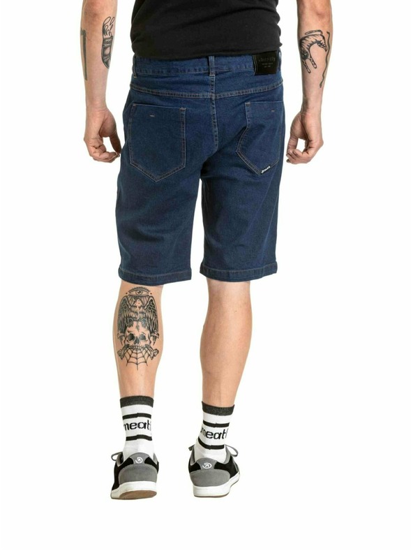 Meatfly Meatfly moške kratke hlače Just 2.0 Denim Rinse Wash