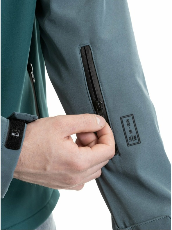 Meatfly Meatfly moška softshell jakna Rasmussen Botanical / Blue Sea