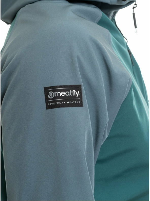 Meatfly Meatfly moška softshell jakna Rasmussen Botanical / Blue Sea