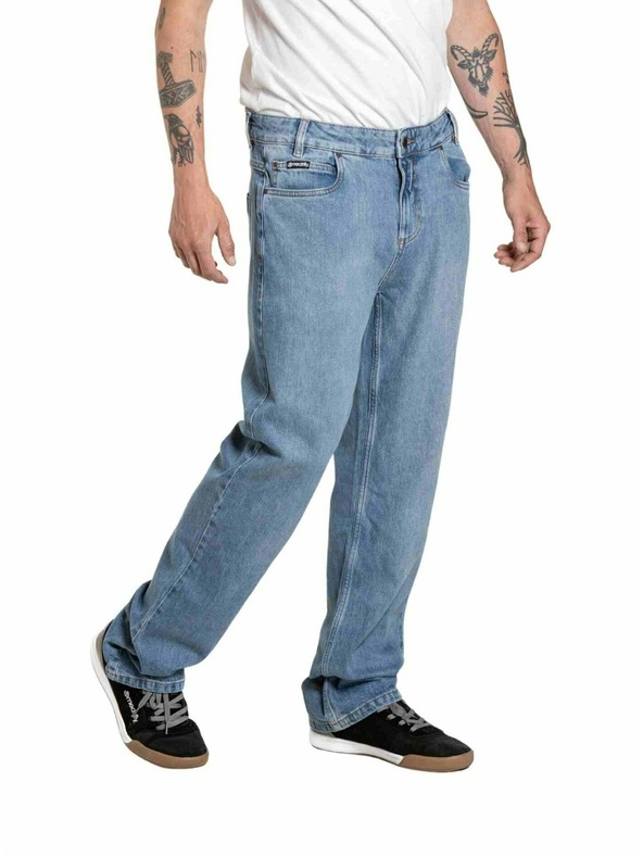Meatfly Meatfly moške hlače Justyn Reborn Dirty Washed Denim
