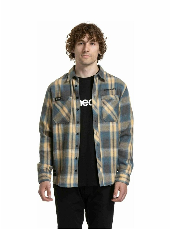 Meatfly Meatfly moška srajca Kurt Cream / Blue