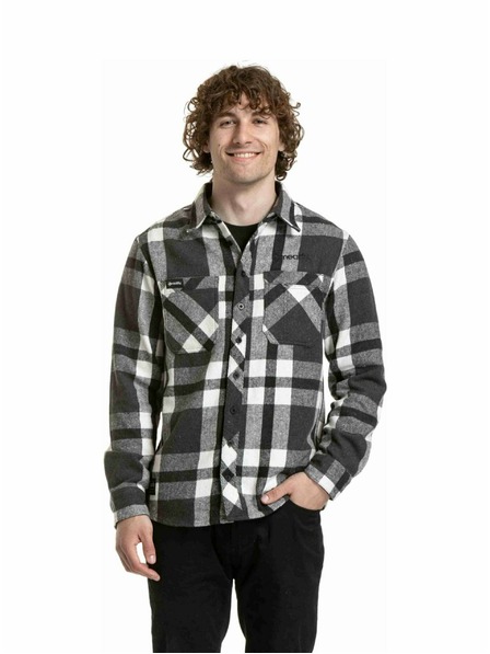 Meatfly Meatfly moška srajca Woody Premium Black