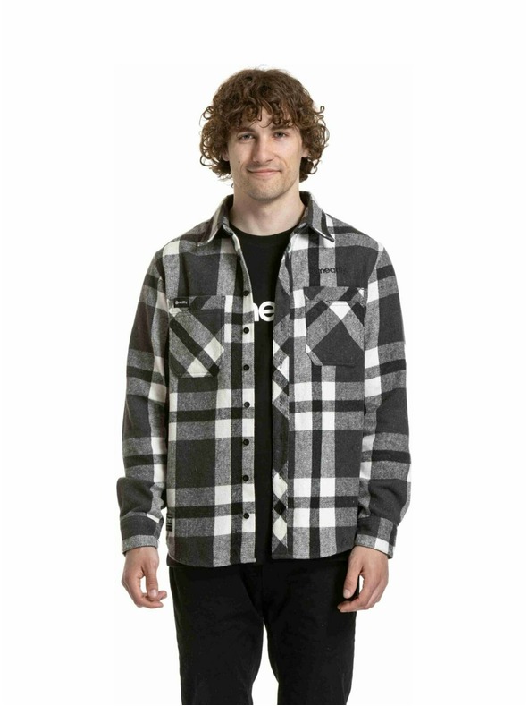 Meatfly Meatfly moška srajca Woody Premium Black