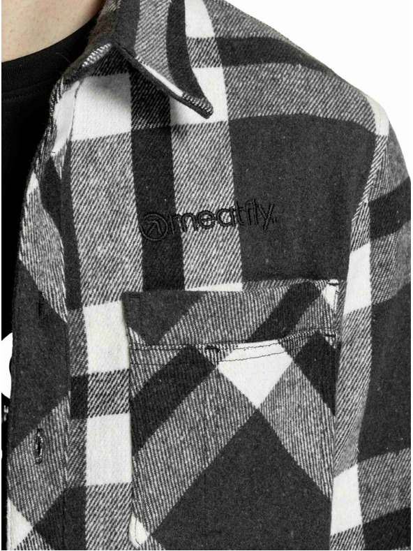 Meatfly Meatfly moška srajca Woody Premium Black