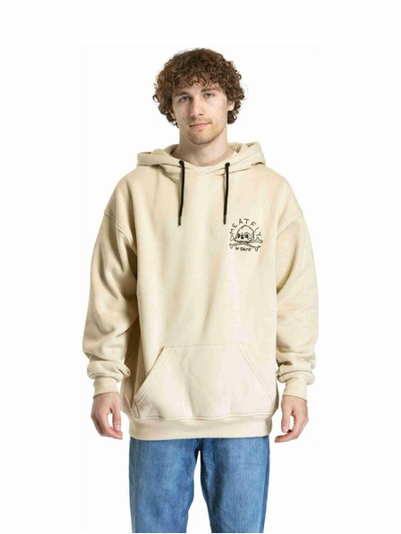 Meatfly Meatfly unisex majica Fry Skull Beige